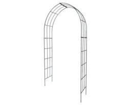 Rosenbogen-Gartenkunst Rose Arch Lara - 100 Cm Black Powder-Coated - thumbnail 2