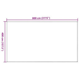 Berkfield Tent Carpet Beige 400X800 Cm Hdpe - thumbnail 8