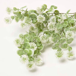 Homescapes Artificial Green Handcrafted Branch With Small White Flowers, 66 Cm - thumbnail 3