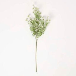 Homescapes Artificial Green Handcrafted Branch With Small White Flowers, 66 Cm - thumbnail 2