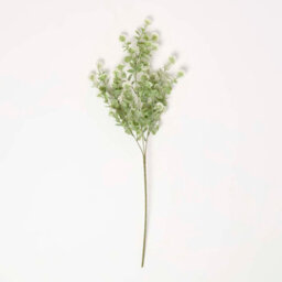Homescapes Artificial Green Handcrafted Branch With Small White Flowers, 66 Cm - thumbnail 4