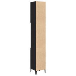 Walplus Bathroom Cabinet Black Oak 30 X 30 X 190 Cm Engineered Wood - thumbnail 6