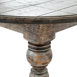 Wyld Haus Montaine Midcentury Round Brown Wood Coffee Table - thumbnail 4