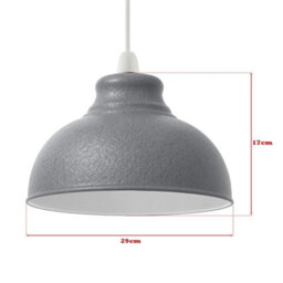 Retro Light Shade Ceiling,metal Textured Lampshades For Ceiling Lights,industrial Easy Fit Pendant Lamp Shades For, Bedroom - thumbnail 3