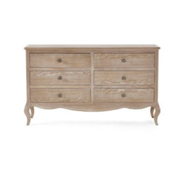 Oakham Premium Amara 6 Drawer Wide Chest - Limed Oak - thumbnail 7