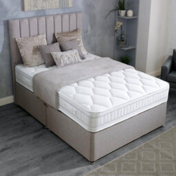 Divan Base Direct Shire Solaris Sculptor Orthopaedic Sprung Divan Bed Set 6Ft Super King 2 Drawers Side- Wool Bronze - thumbnail 1