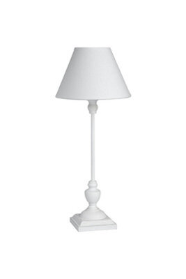 Symi Slim Table Lamp Elegant White Wooden Base For Modern Moody Interiors - image 1
