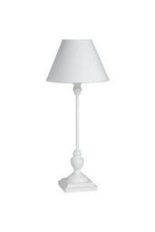 Symi Slim Table Lamp Elegant White Wooden Base For Modern Moody Interiors - thumbnail 1