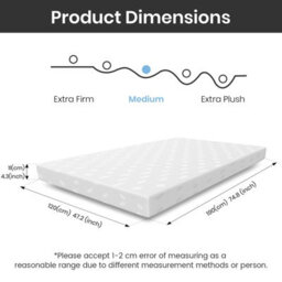 Good Nite Small Double Memory Foam Mattress Pressure Relief Cool Foam Washable Cover - thumbnail 3