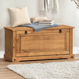 Mercers Furniture Corona Shoe Rack Bench 1 Shelf Storage Chest Cabinet Solid Wood Mexican Pine Wooden - thumbnail 5
