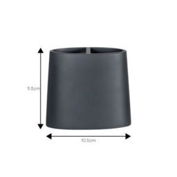Showerdrape Alto Grey Toothbrush Holder - thumbnail 2