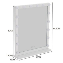 Living And Home Hollywood Style Tabletop Vanity Makeup Mirror With 16 Led Bulbs Dimmable Touch Control - thumbnail 6