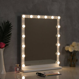 Living And Home Hollywood Style Tabletop Vanity Makeup Mirror With 16 Led Bulbs Dimmable Touch Control - thumbnail 2