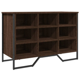 Berkfield Shoe Cabinet Brown Oak 90X38X61.5 Cm Engineered Wood - thumbnail 2