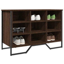 Berkfield Shoe Cabinet Brown Oak 90X38X61.5 Cm Engineered Wood