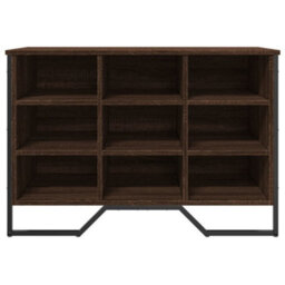 Berkfield Shoe Cabinet Brown Oak 90X38X61.5 Cm Engineered Wood - thumbnail 4