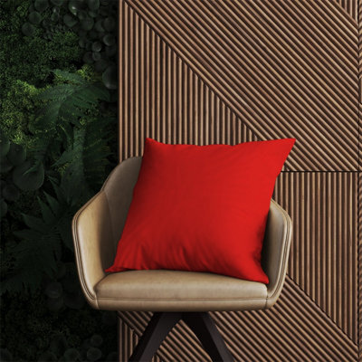 Warren Reed Designer Fire Engine Red Outdoor Cushion 60Cm X 60Cm