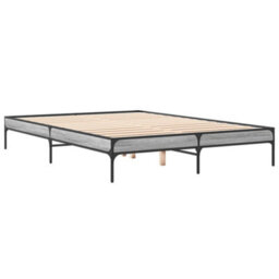 Berkfield Bed Frame Without Mattress Grey Sonoma 140X200 Cm - thumbnail 3