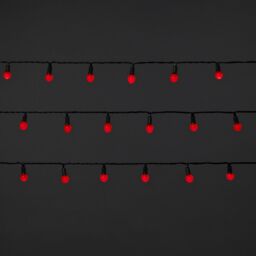 240 Red Berry Led String Lights With Timer Function Green Cable - thumbnail 2