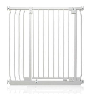 Safetots Extra Tall Elite Safety Gate, 89Cm - 98Cm, Matt White, Extra Tall 96.8Cm In Height, Pressure Fit Stair Gate - image 1
