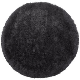 Beliani Shaggygy Rug Cide Black 140 Cm - thumbnail 1