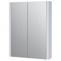 Clifton Mirror Bathroom Cabinet 500mm Wide - White - thumbnail 1