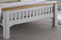 Save On Goods UK 6Ft Super King Real Oak & Light Grey Solid,strong,wood Bed Frame.wooden Bedstead - thumbnail 4