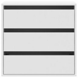 Berkfield Corner Chest Of Drawers White 60X41X58 Cm Engineered Wood - thumbnail 4