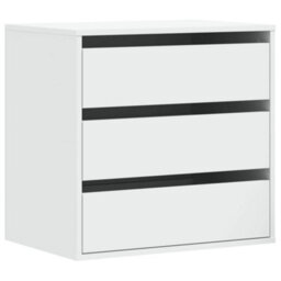 Berkfield Corner Chest Of Drawers White 60X41X58 Cm Engineered Wood - thumbnail 2