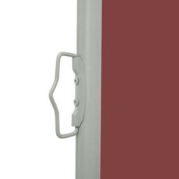 Berkfield Patio Retractable Side Awning 120X500 Cm Brown - thumbnail 4