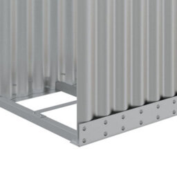 Walplus Log Holder Silver 40X45X100 Cm Galvanised Steel - thumbnail 7