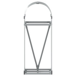 Walplus Log Holder Silver 40X45X100 Cm Galvanised Steel - thumbnail 4