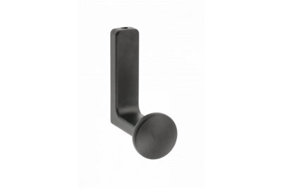 B2C Coat Hat Hooks Twin Robe Door Dress Bathroom Towel Bag Wall Hanger Black Matt Arco - image 1