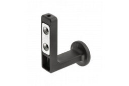 B2C Coat Hat Hooks Twin Robe Door Dress Bathroom Towel Bag Wall Hanger Black Matt Arco - thumbnail 4