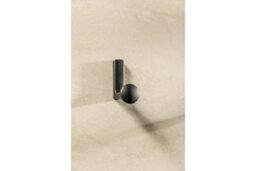 B2C Coat Hat Hooks Twin Robe Door Dress Bathroom Towel Bag Wall Hanger Black Matt Arco - thumbnail 3