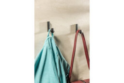 B2C Coat Hat Hooks Twin Robe Door Dress Bathroom Towel Bag Wall Hanger Black Matt Arco - thumbnail 5