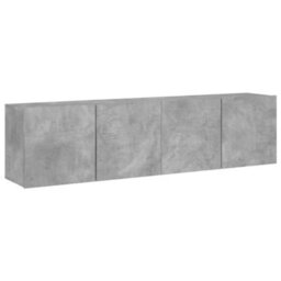 Berkfield Tv Cabinets Wall-Mounted 2 Pcs Concrete Grey 80X30X41 Cm - thumbnail 2
