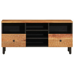 Berkfield Durable Tv Cabinet 100X33X46 Cm Solid Wood Acacia - thumbnail 5