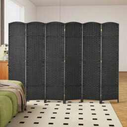 6 Panel Folding Room Divider, Privacy Screen - thumbnail 7