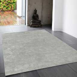 Silver Plain Modern Easy To Clean Rug For Dining Room Bed Room And Living Room-160Cm X 230Cm - thumbnail 1