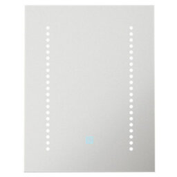 390 X 500mm Ip44 Led Bathroom Mirror With Demister And Shaver Socket - Adjustable White Light - thumbnail 2
