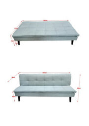 DS Living The Fermo 2 Seater Sofa Bed In Grey, Silver Or Navy - thumbnail 8