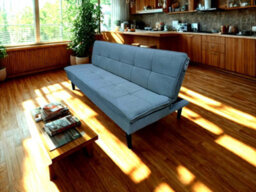 DS Living The Fermo 2 Seater Sofa Bed In Grey, Silver Or Navy - thumbnail 1