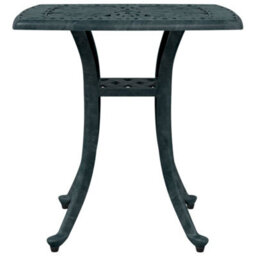Berkfield Garden Table Green 53X53X53 Cm Cast Aluminium - thumbnail 5