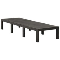 Vidaxl Sun Lounger Plastic Anthracite - thumbnail 2