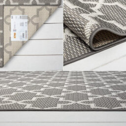 Homeart Outdoor Rugs Easy Cleaning Area Rugs For Balcony,garden,picnic,uv Weather Resistant  Grey Cream, 120 X 170 Cm - thumbnail 5