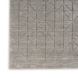 Grey Geometric Modern Wool Rug For Living Room Bedroom & Dining Room-297Cm X 419Cm - thumbnail 7