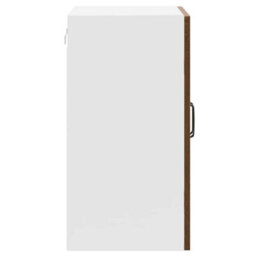 Berkfield Kitchen Wall Cabinet With Glass Door Kalmar Brown Oak Engineered Wood - thumbnail 8