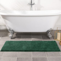 Ohs Chenille Noodle Non-Slip Soft Shower Bath Mat, 45 X 110Cm - Green - thumbnail 3