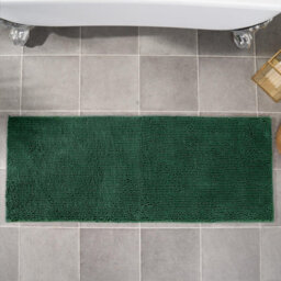 Ohs Chenille Noodle Non-Slip Soft Shower Bath Mat, 45 X 110Cm - Green - thumbnail 2